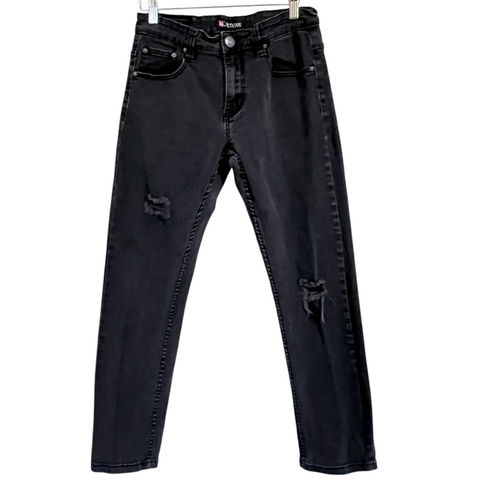 Victorious Los Angeles Distressed Black Jeans Mens Size 32 x 30